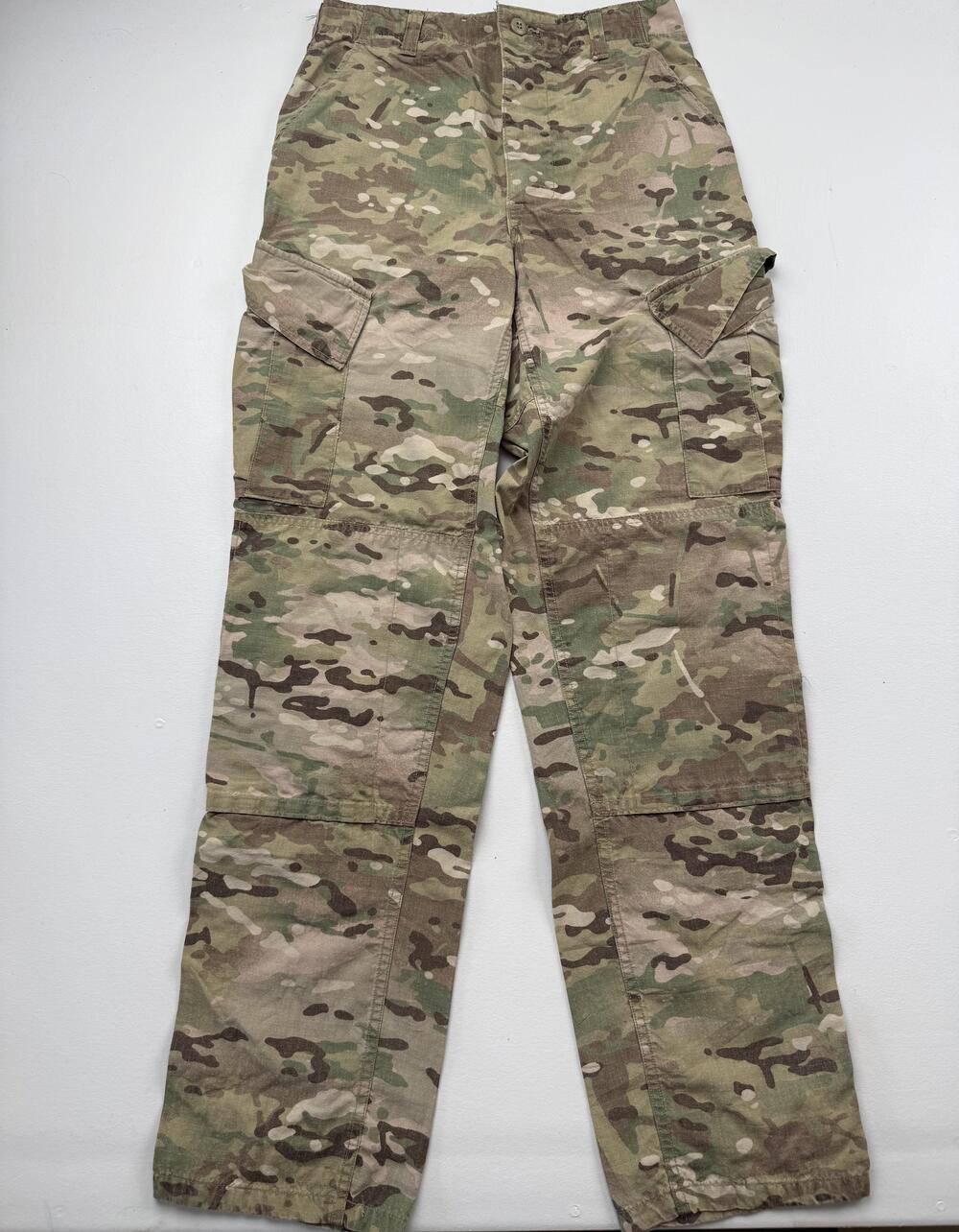 Army Combat Uniform Pants Mens Small Long Camo Cargo Tactical Workwear Utility